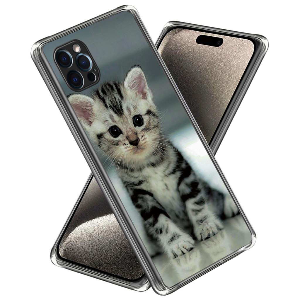 For iPhone 16 Pro Max Case Pattern Printed Shockproof TPU Phone Cover