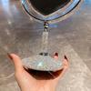 Double-sided Makeup Mirror Folding Diamond Desktop Mirrors with Handle Luxury Elegant Decorative Mirrors Home Table Ornament