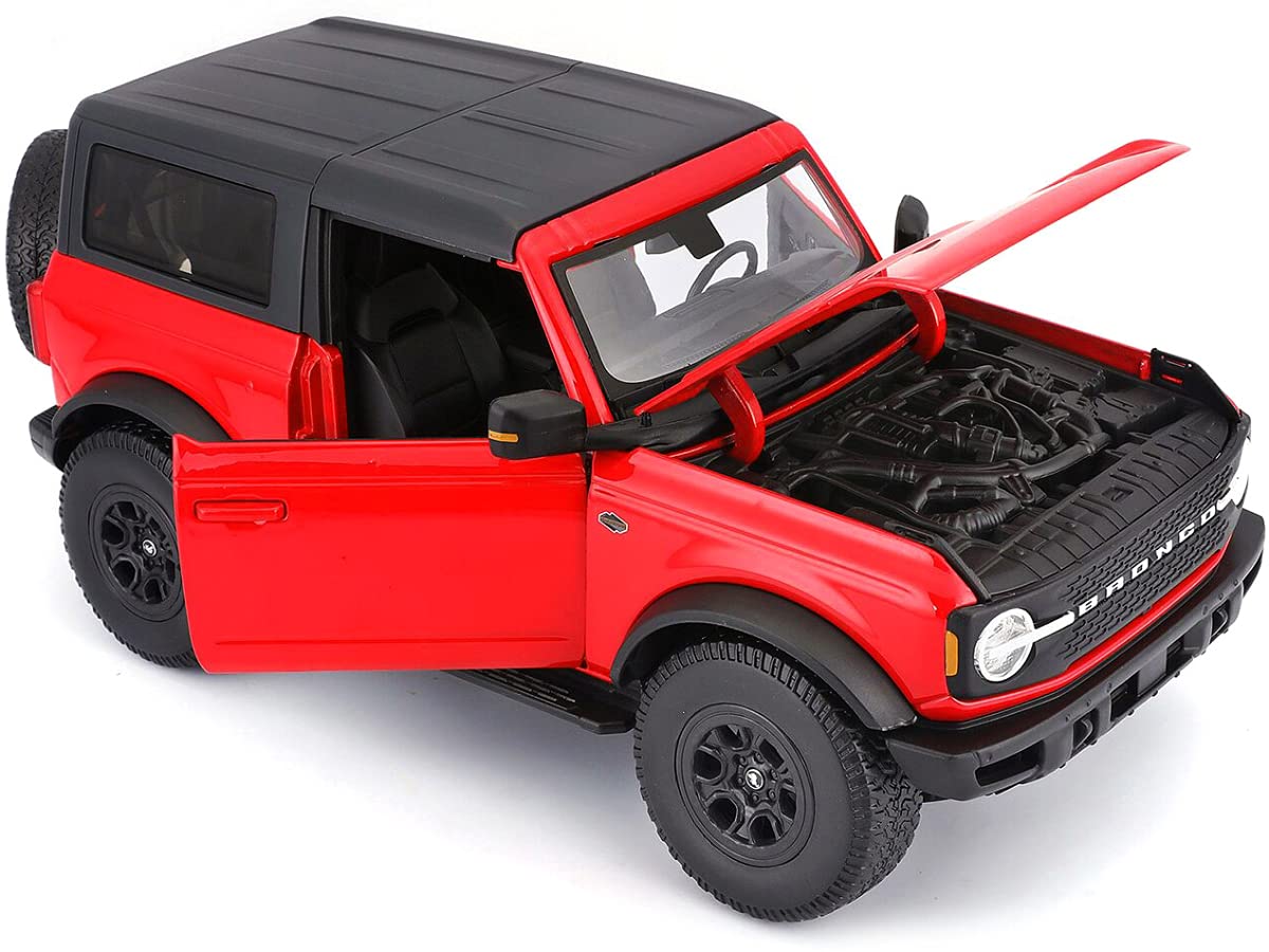 

Maisto 31456 2021 Ford Bronco Wild Track Red Top Special Edition Diecast Model Car 1/18