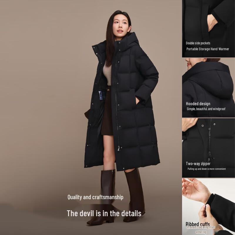 Bosideng B250244174 Long Classic Business Down Jacket