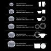 6Pcs Silicone Food Covers Bowl Lids Kitchen Gadgets Strong Stability Dust-proof Fresh-keeping Food Grade Multifunction Flexible