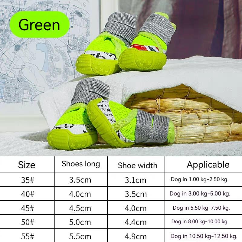 Super Soft Breathable Dog Shoes Cow Reinforced Sole Non-Slip Pet Shoes Non-Shedding Design Paw Protection Sneakers