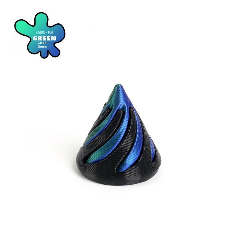 

1 шт. Невозможный треугольник сквозная скульптура вихревая нить иллюзия декомпрессионная игрушка 3D-печатная спиральная конусная фиджет-игрушка