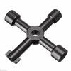 4 In 1 Multifunction Electrician Plumber Cross Switch Wrench Tool Universal Square Triangle Key for Gas Train Bleed Radiator