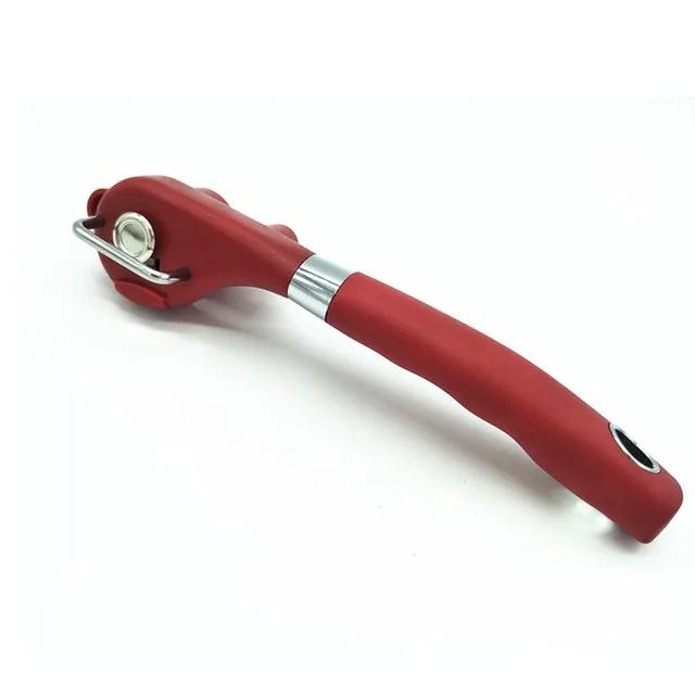 Plastic Manual Can Opener Kitchen Tool Side Cut Jar Opener Professional Effortless Openers with Turn Knob