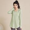 Top Sportivo da Donna a Manica Lunga Asciugatura Rapida - Dimagrante, Copri-Fianchi, Abbigliamento Yoga per Autunno/Inverno, Disponibile in Taglie Forti