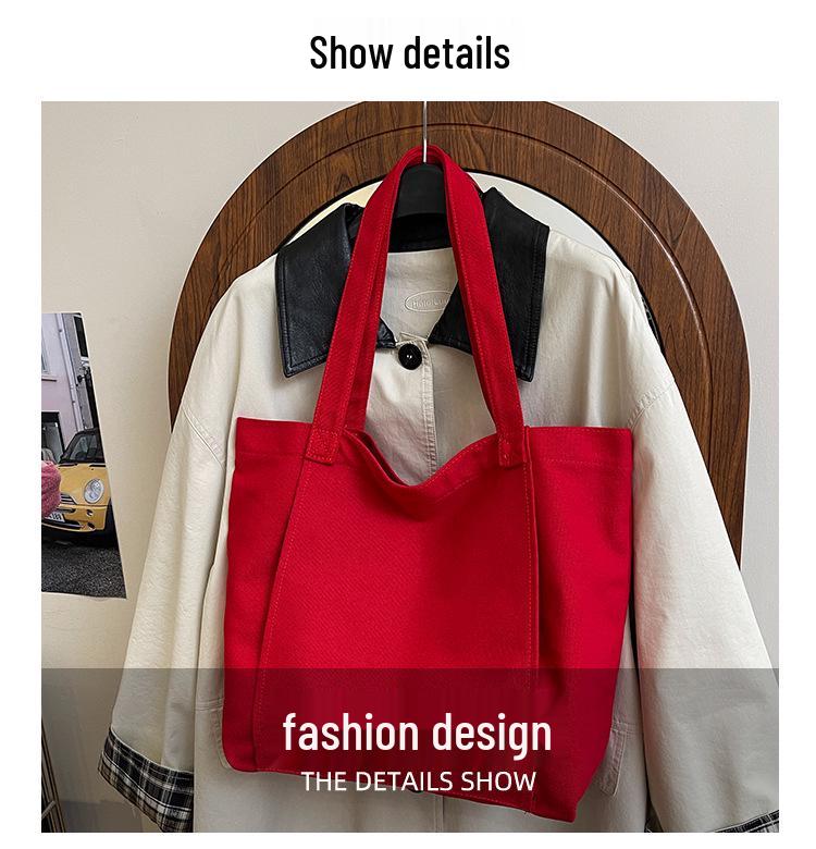 Unisex Große Canvas Yoga Tragetasche – Personalisiert, Einseitige Schultertasche zum Einkaufen oder für Fitness