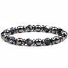Natural Stone Beads Bracelet  Bracelet for Couples Crystal Quartz Agate Gem Beads Matching Friendship Jewelry for Men and Women