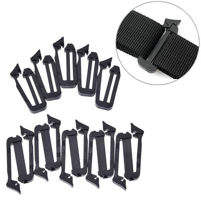 5Pcs Molle Webbing Buckle Belt Belt End Clip Adjustment Keeper Backpack Accessories