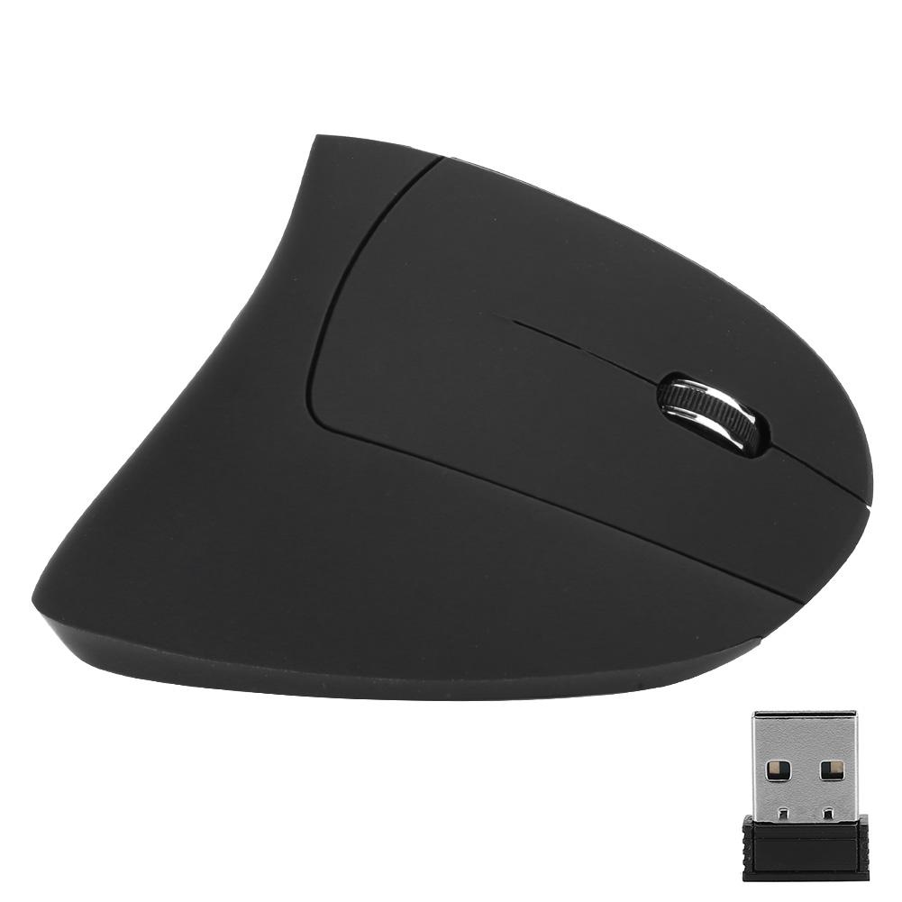 Vertical Mouse Wireless Ergonomic Colorful ABS Upright Office Mouse with Receiver J‑5