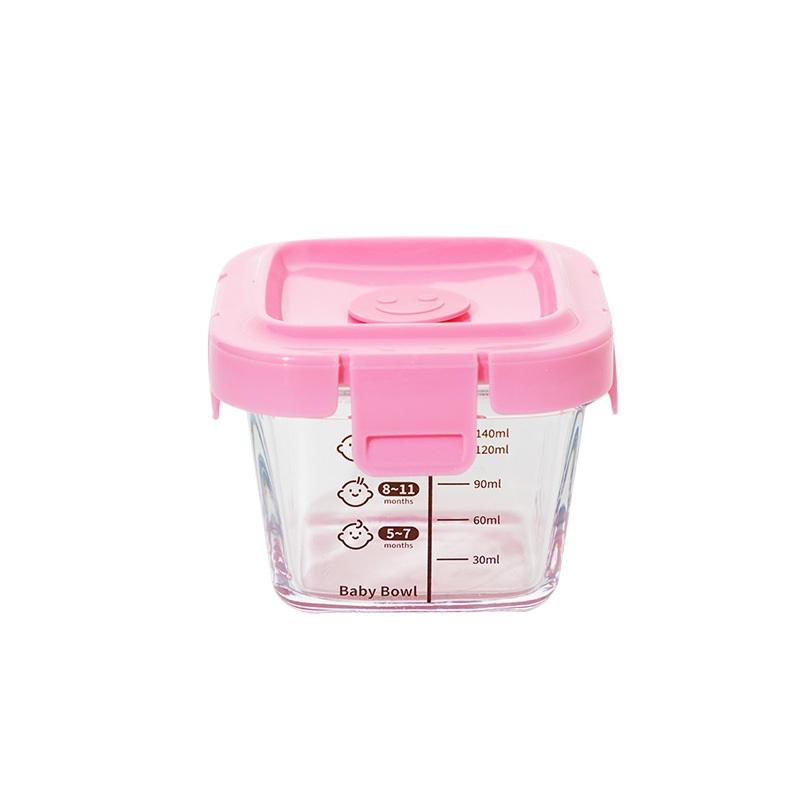 Spock 3 In1 Portable Baby Glass Food Container Box Storage Freezer And Heat-resistant Storage Box