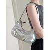 Niche Texture Underarm Bag Women's Autumn and Winter Shoulder Messenger Bag High-end Cloud Silver Crescent Bag