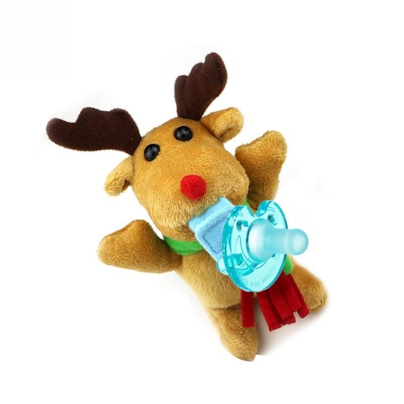 Baby Pacifier Toy With Silicone Material For 024 Months Infants And Hanging Plush Animal Decor