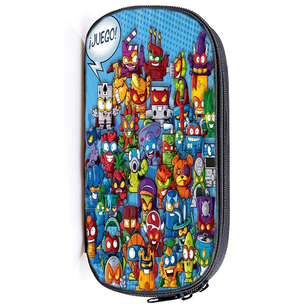 Super Zings Pencil Case Kids Pencil Holder Funny Superzings Printed Pen Bag Students Cute Bag Teens Bag Boy Girl For School