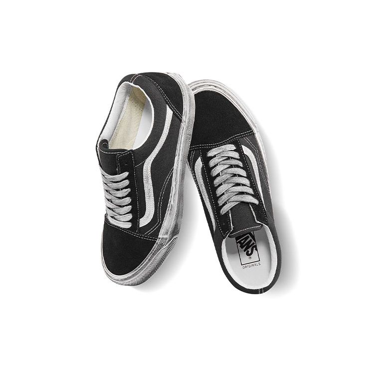 Vans OG Old Skool LX Stressed - Černobílé Unisex Tenisky VN0A5FBEBA2