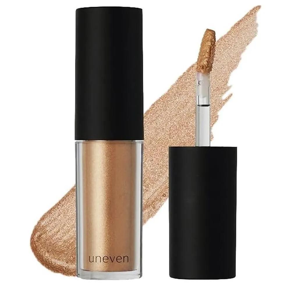 UNEVEN Liquid Eye Shadow 1 Pack Gold Aniven Liquid Eye Shadow Eye Makeup, Women s Official (Gold)