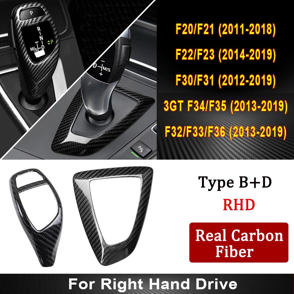 Collier de levier de vitesse en fibre de carbone pour BMW F30 F10 F15 F07 F20 F21 F22 F32 F34 F35 5GT