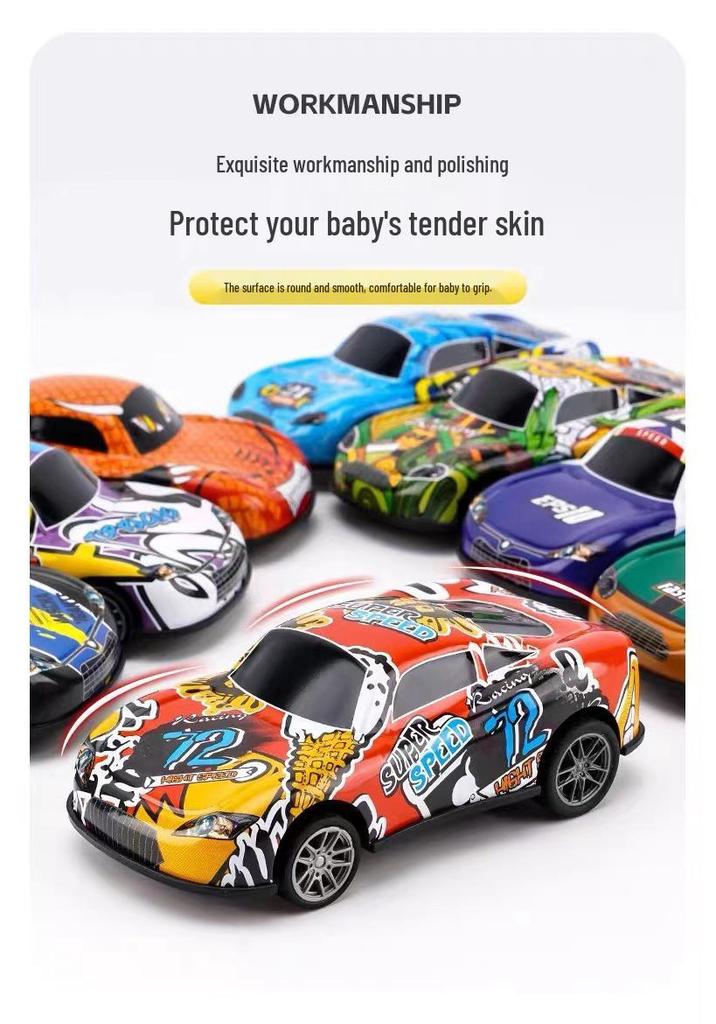 Children's Alloy Pull-Back Mini Racing Car Toy for Boys Ages 2-6