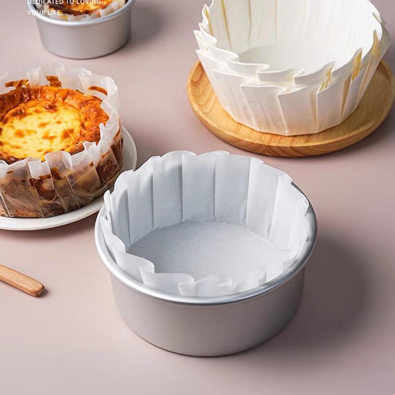 Fanshun Fold-Free 6-inch Basque Parchment Paper Liners