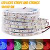 2M/5M Five Color Dimmable LED Strip Light 12V Color Temperature Adjustable Flexible LED Light Strip Christmas Decorations