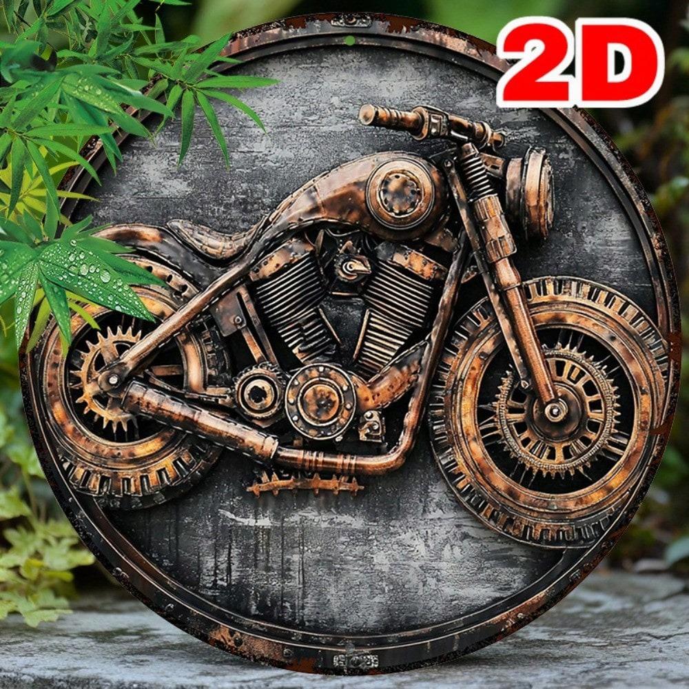 Metal Tin Sign Retro Wall Decor Plaque 2D Hanging Decorative