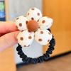 Korean Cute Flower Scrunchie Children Girls Kid Elastic Hair Rubber Band Accessories Tie Hair Ring Rope Headdress Ornaments