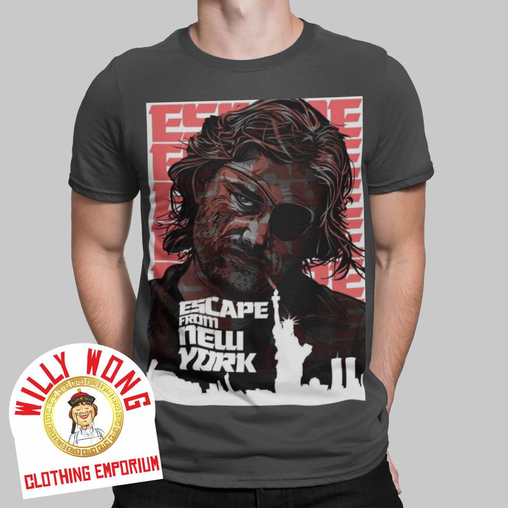 Escape From New York T-Shirt Retro Tee Movie Film 80s Snake Poster Casual Unisex T-Shirt L
