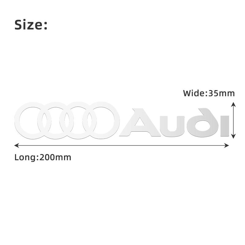 For Audi Sline quattro RS A4 B5 B6 A3 A5 A6 C6 C5 A1 A7 A8 Q2 Q3 Car Body Window Trunk Decoration Stickers Auto Accessories