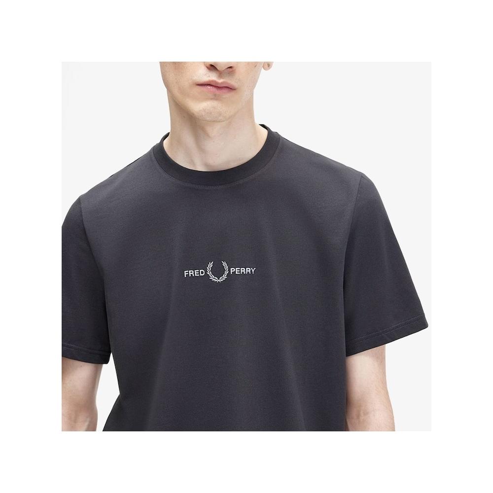 Fred Perry [sporT] Embroidered T shirT   Anchor Grey Afpm2434580 297 qzgAfpm2434580 297