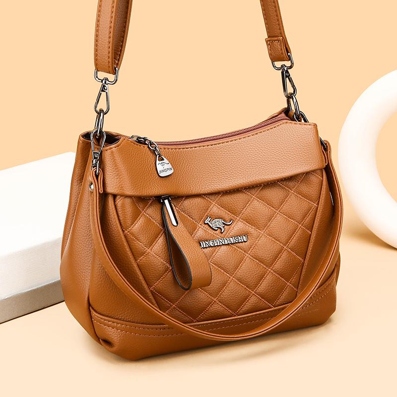 Crossbody Bag for Middle-aged Women, Small Square Embroidered Bag for Women, Single-shoulder Bag