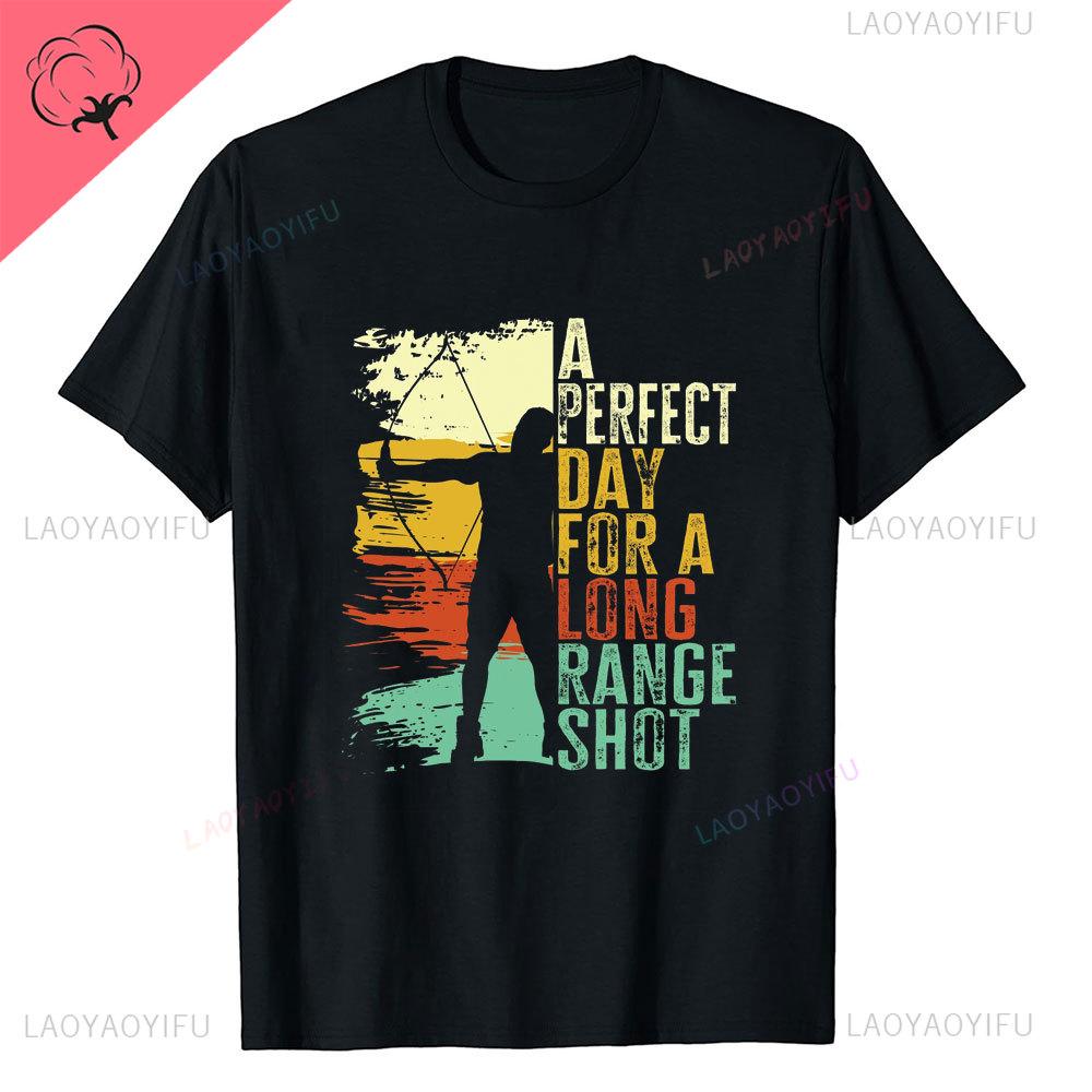 Aim Shoot Swear Repeat Archery Hipster Shortsleev Printed TShirts Archery Sports Men Style Casual Aesthetic O Neck Tops T Shirt