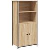 Vidaxl Szafka, Dąb Sonoma, 62X36X121,5 Cm, Materiał Drewnopochodny