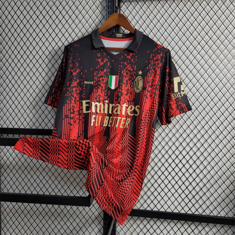 AC Mailand ''-'' Heim Auswärts Trikot 125. Jubiläum Edition Pre-Match Fußballtrikot Herren