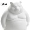 Customizable Bear Figure for Kids Chubby Figurine, 3D Printed DIY Paintable Fat Healing Statue Bedroom Statue, Cute Minimalist Desktop Ornament, Home