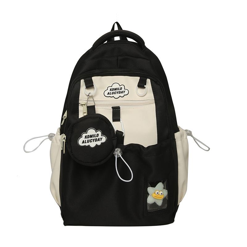 Schoolbag small fresh girl backpack student schoolbag female star junior high school girl high school student burden reduction high value bag