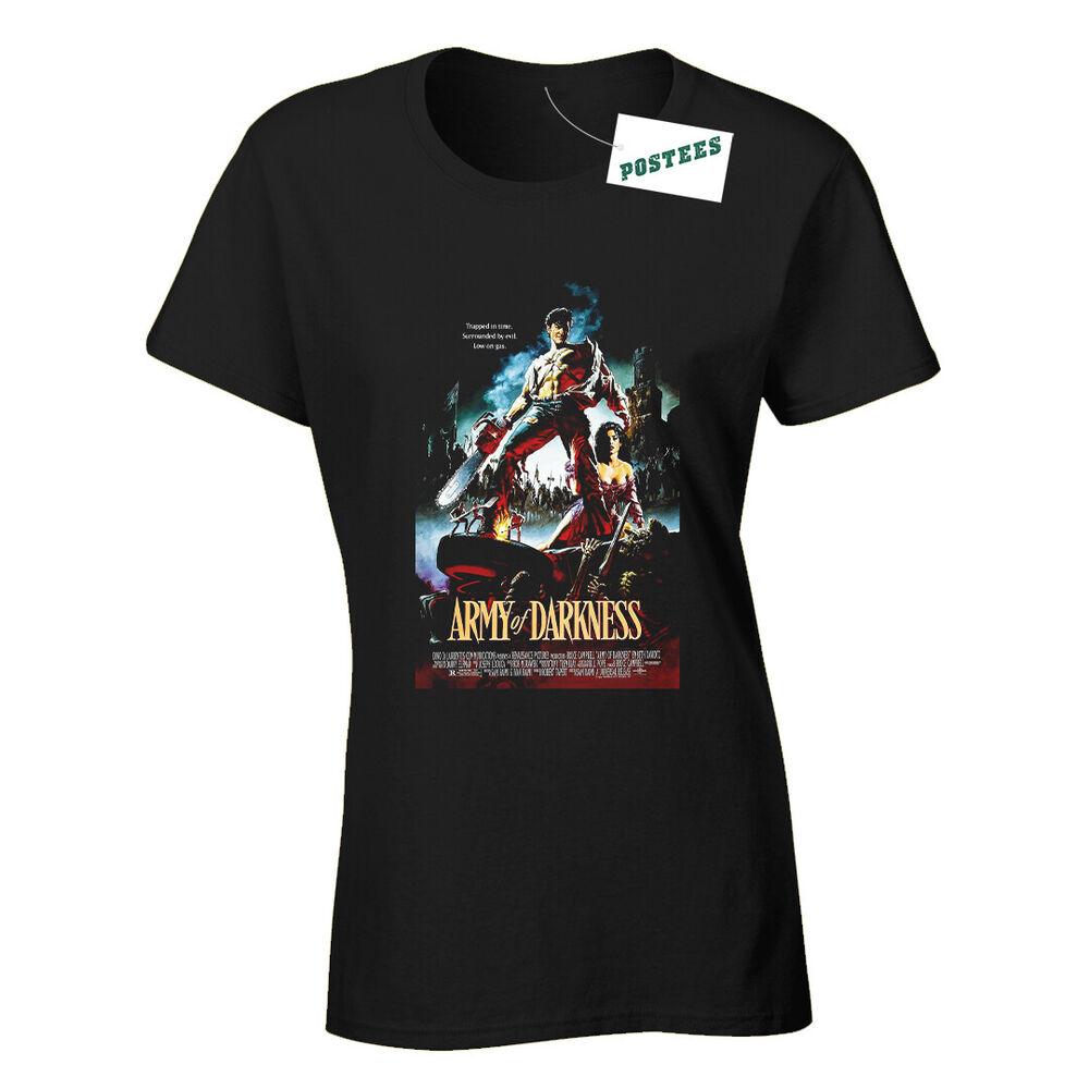 Retro Movie Poster Inspired By Evil Dead: Army of Darkness Ladyfit T-Shirt
