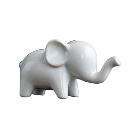 Keramik Elefant Schreibtischornament Bunte Kleine Elefantenstatue Glückselefant Figur Haus Büro Wohnzimmer Dekoration
