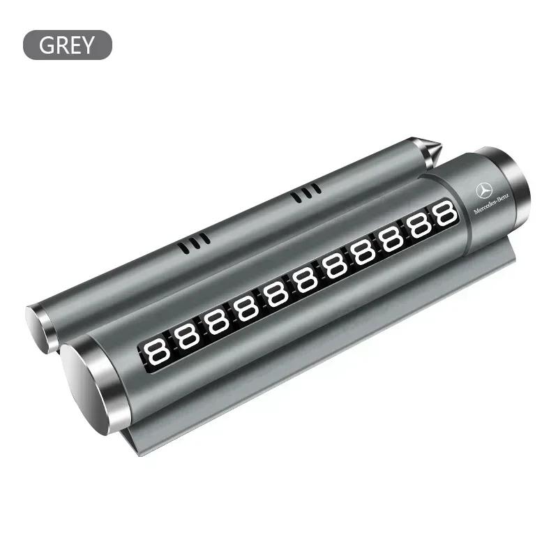 GOX3 Car Temporary Parking Number Plate Aluminium Alloy Roller Adjustable Car Parking Plate For Mercedes Benz W211 W204 W210 CLA GLA