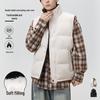 Dengjie Men's Cotton Casual Vest - Warm Autumn/Winter Outerwear, Unisex Couple Style, Popular On Douyin