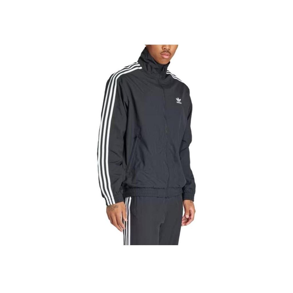 adidas Men's Originals Adicolor Woven Firebird Track Top Black IT2491