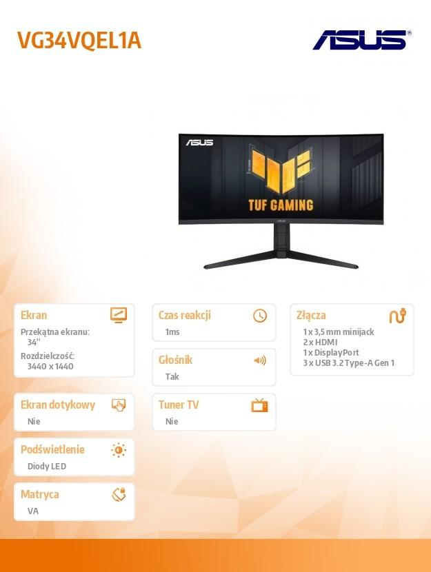 34 Inch Monitor VG34VQEL1A 1500R