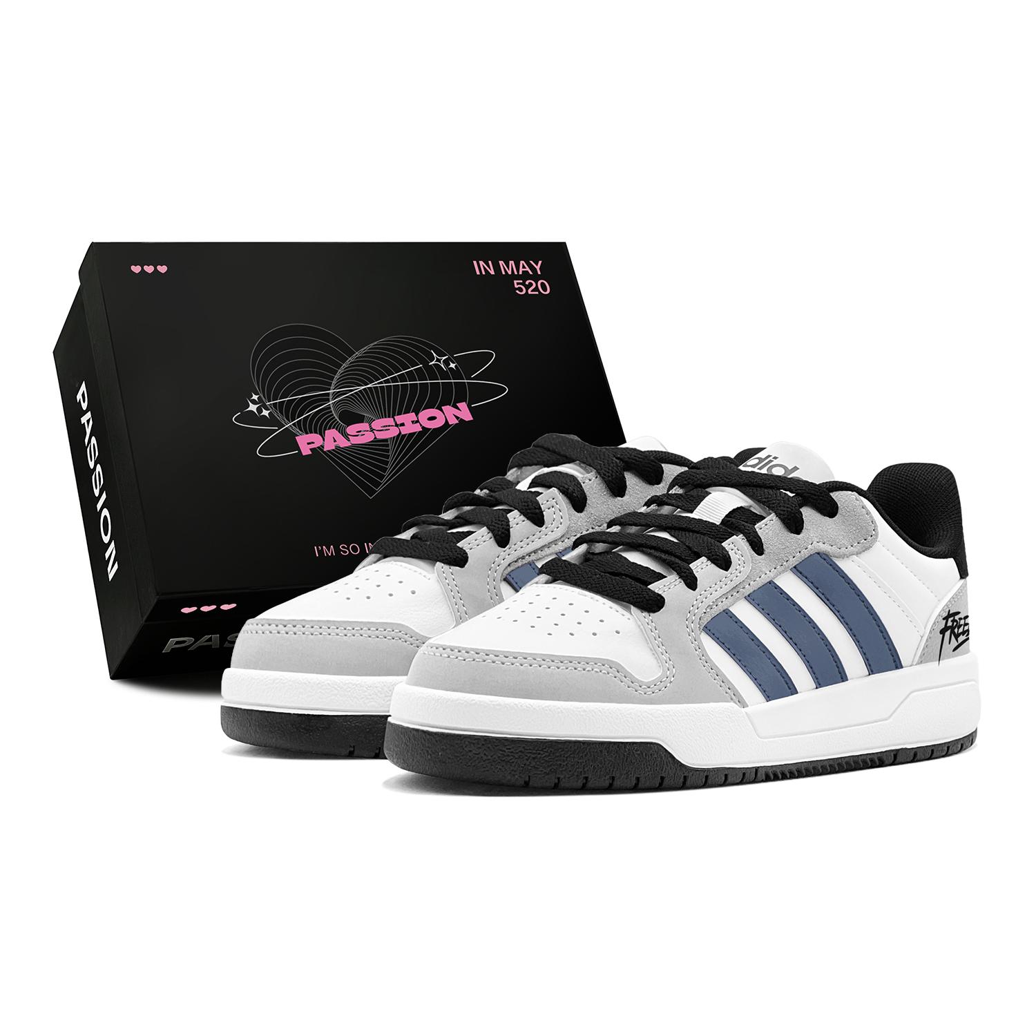 

Adidas ENTRAP Spring Refresh, Blue Trend Style, Preppy Chic, Trendy And Cool Versatile, Individual Style Low top JQ3923(TeamS3-S-BOX) 45⅓