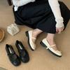 French Retro College Style Small Leather Shoes Bow Girl Mary Jane Shoes Summer Platform with Skirt Thick Heel Single Shoes