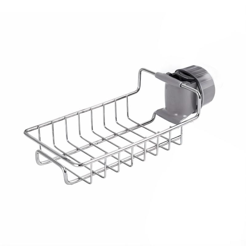 Kitchen Stainless Steel Sink Drain Rack Sponge Storage Faucet Holder Soap Drainer Towel Rack Shelf Organizer Kitchen Accessories