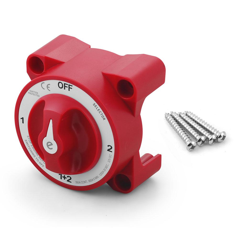 9001E 32V 350A Battery Disconnect Switch Selector Disconnect 4 Position 3 Pins for Marine Boat Truck RV ON and OFF