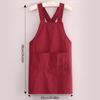 Delantal de Cocina de Moda con Tira Cruzada en la Espalda y Diseño Impermeable de Taslón Esencial para Cocinar Delantal de Cocina para el Hogar
