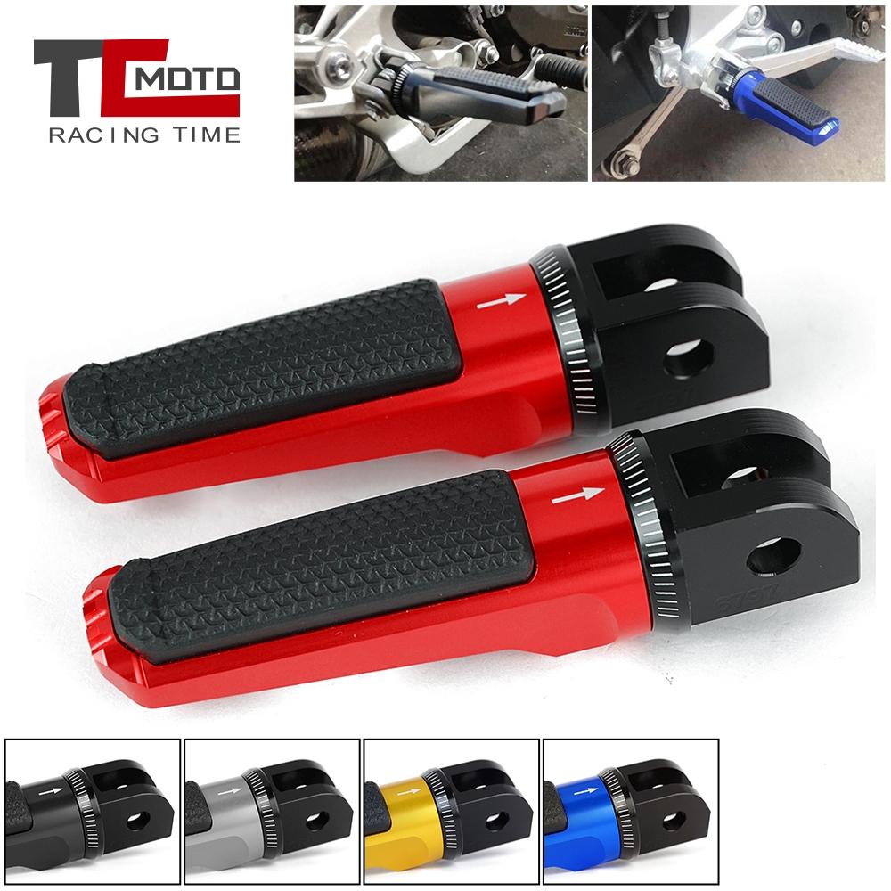 Přední stupačky Pedály Opěrka na nohy pro Triumph BONNEVILLE T100 T120 Bobber Daytona 675 Speed ​​Speed ​​Triple Thruxton 1200 Tiger