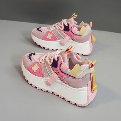 Women Sneakers Thick Bottom Height Increasing Sneakers Women Outdoor Breathable Casual Shoes Woman Summer Running Sports Shoes