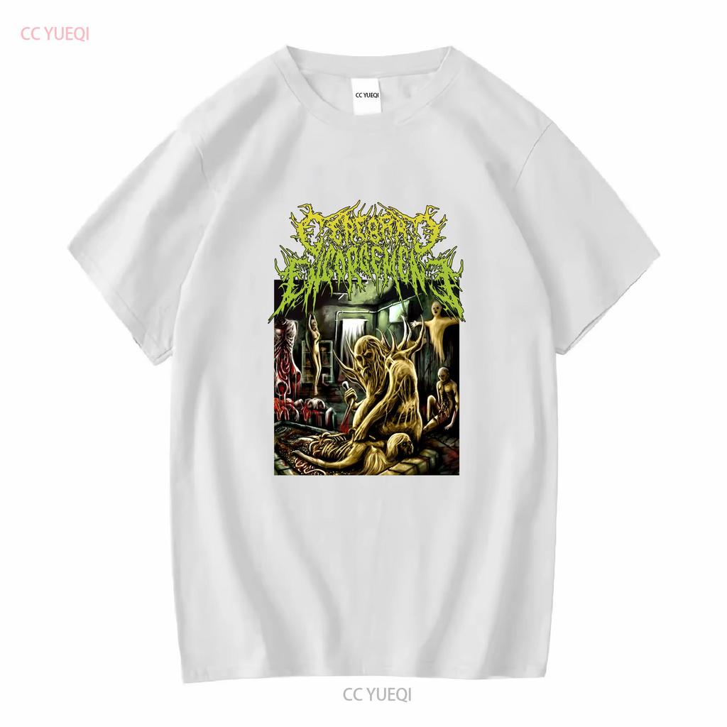 Cerebral Engorgement T shirt Sz M 2013 Brutal Death Metal Slam Crepitation Atoll vintage Washed Slightly Top For Everyday Wear