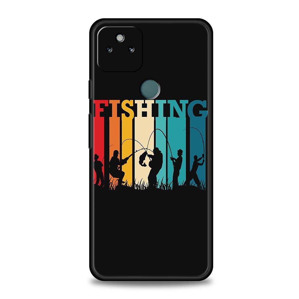 

Hunting Fishing Man Phone Case Cover for Google Pixel 10 9 8 7 6 9A 8A 7A 6A Pro Shockproof Soft TPU 9 Pro XL Shell Capas Fundas Pixel 9 Pro XL